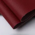 Tissu cuir perforé 100 x 160 cm pour ameublement – Color wine red