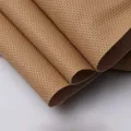 Tissu cuir perforé 100 x 160 cm pour ameublement – Color yellow brown