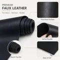 Tissu cuir PU noir 100 x 137 cm pour loisirs créatifs – 2