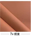 Tissu cuir PVC litchi 100 x 160 cm pour ameublement – Color 7 orange