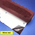 Tissu daim adhésif 30 x 150 cm pour décoration – Couleur wine red