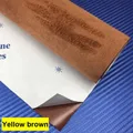 Tissu daim adhésif 30 x 150 cm pour décoration – Couleur Yellow brown