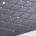 Tissu PU matelassé brodé 100 x 158 cm – Couleur Argent (9)