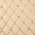 Tissu PU matelassé brodé 100 x 158 cm – Couleur Gris foncé (2)