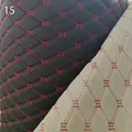 Tissu PU matelassé brodé 100 x 158 cm – Couleur noir (14)