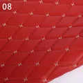 Tissu PU matelassé brodé 100 x 158 cm – Couleur Orange (8)