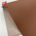 Tissu PU motif litchi 100 à 135 cm pour artisanat – Couleur Brown