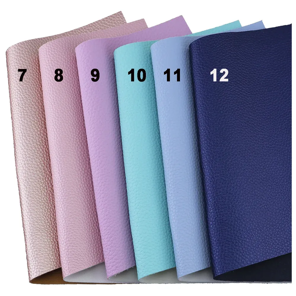 Tissu PU motif litchi 20 à 120 cm pour boucles d'oreilles
