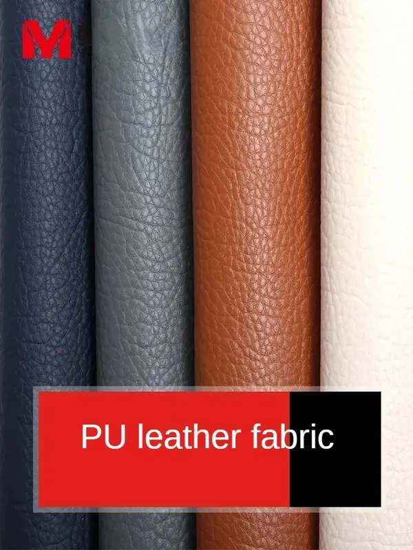 Tissu PU motif litchi doux 100 à 138 cm