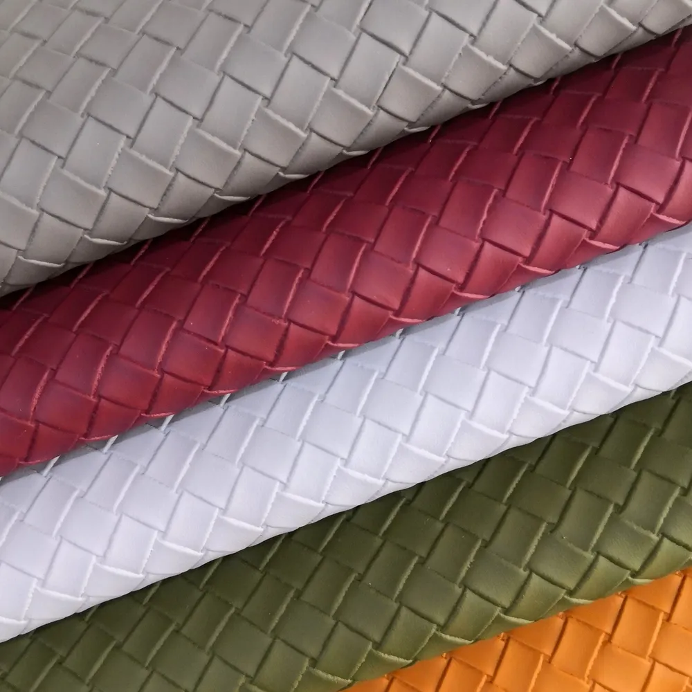 Tissu PU motif tissé 100 à 200 cm pour sacs