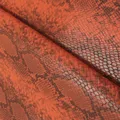 Tissu PU relief serpent 50 x 138 cm pour décoration – Couleur 11 Orange