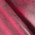 Tissu PU relief serpent 50 x 138 cm pour décoration – Couleur 6 Red