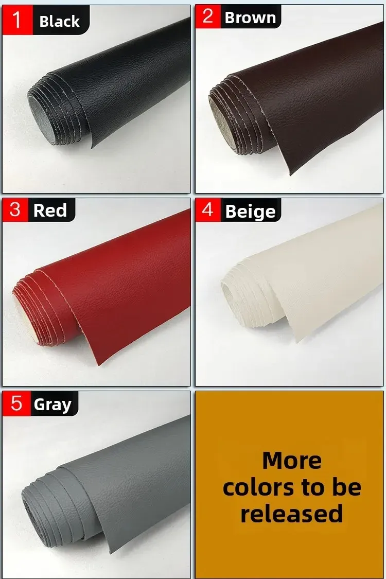 Tissu PU résistant rayures 100 x 138 cm pour automobile