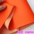 Tissu PU souple motif litchi imperméable 100 à 140 cm – Color orange