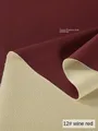 Tissu PU souple rouge vin 100 à 140 cm – 2