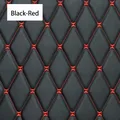 Tissu PVC brodé 45 x 160 cm pour tapis et décoration – Couleur Black-Red
