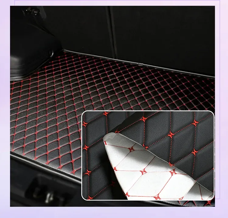 Tissu PVC brodé 45 x 160 cm pour tapis et décoration