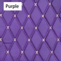 Tissu PVC brodé 45 x 160 cm pour tapis et décoration – Couleur Purple