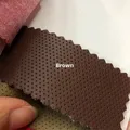 Tissu PVC demi-perforé 100 x 150 cm pour automobile – Couleur brown 100x150cm