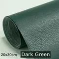 Tissu similicuir auto-adhésif 20 x 30 cm pour réparation – Color dark green