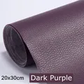 Tissu similicuir auto-adhésif 20 x 30 cm pour réparation – Color dark purple