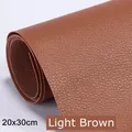 Tissu similicuir auto-adhésif 20 x 30 cm pour réparation – Color light brown