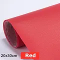 Tissu similicuir auto-adhésif 20 x 30 cm pour réparation – Color red