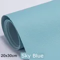 Tissu similicuir auto-adhésif 20 x 30 cm pour réparation – Color sky blue