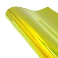 Tissu similicuir holographique 20 x 15 à 120 cm imperméable – Couleur Jaune (20cm x 15cm)