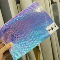 Tissu similicuir PU crocodile 30 x 135 cm holographique – Color 325-1