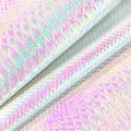 Tissu similicuir PU crocodile 30 x 135 cm holographique – Color 325-2