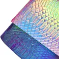 Tissu similicuir PU crocodile 30 x 135 cm holographique – 4