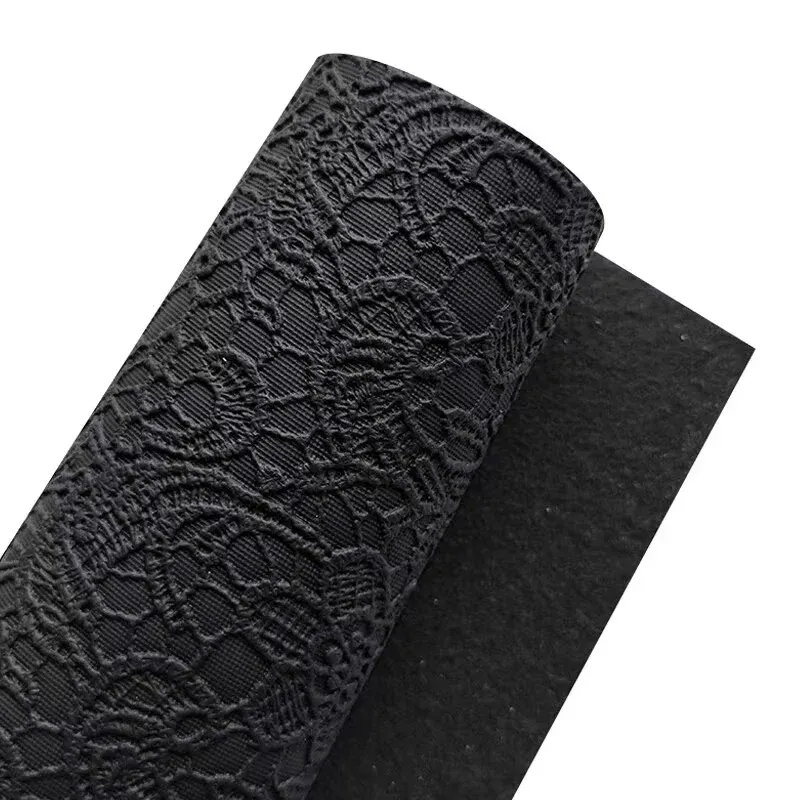 Tissu similicuir PU dentelle 1-G1224A à 5-G1224E gaufré