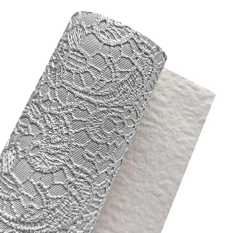 Tissu similicuir PU dentelle 1-G1224A à 5-G1224E gaufré