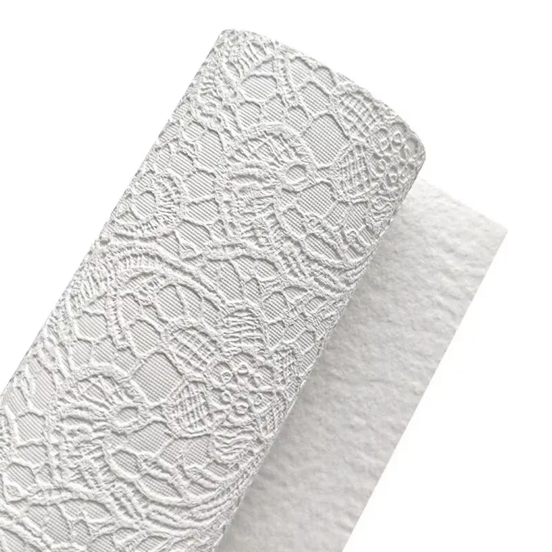Tissu similicuir PU dentelle 1-G1224A à 5-G1224E gaufré