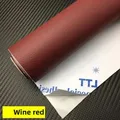 Tissu similicuir PU extensible 50 x 140 cm pour automobile – Couleur burgundy 50x140cm