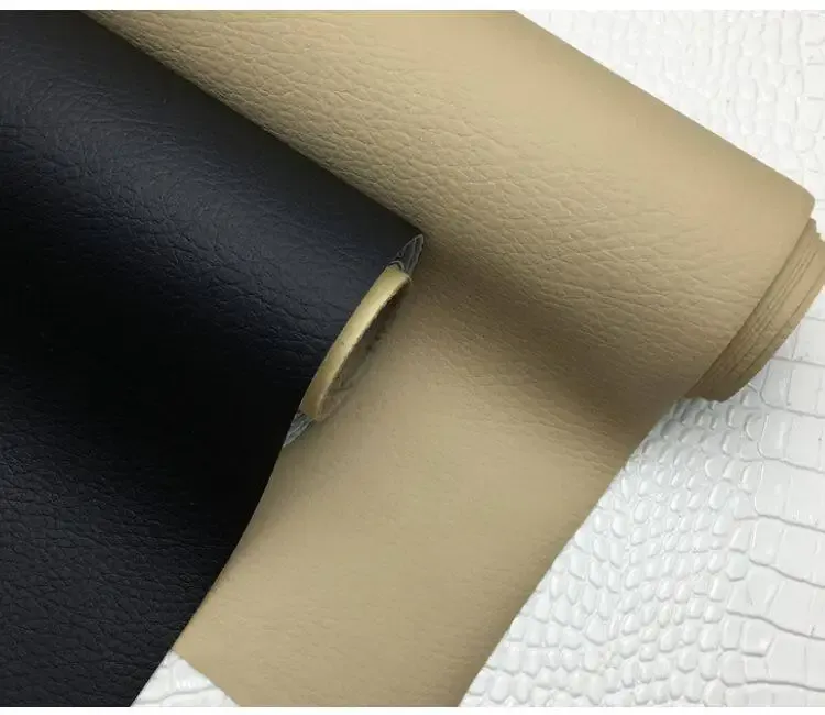 Tissu similicuir PU extensible 50 x 140 cm pour automobile