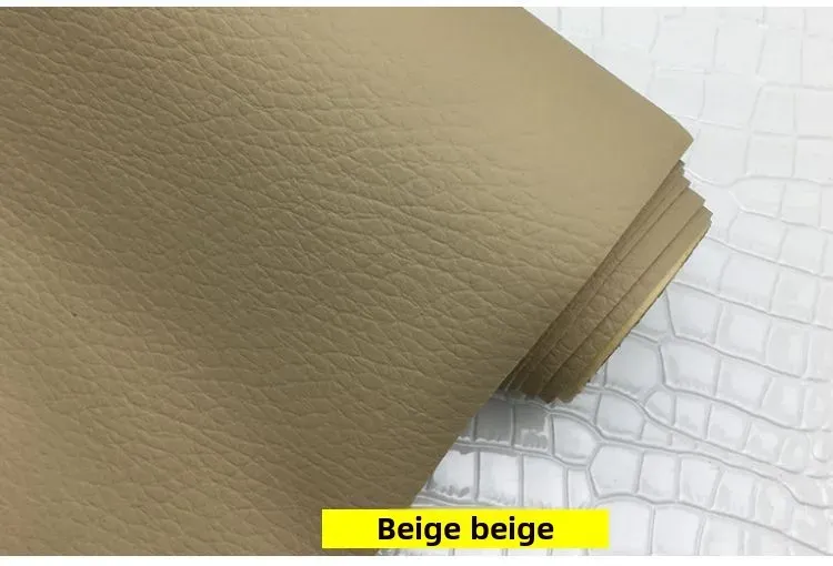 Tissu similicuir PU extensible 50 x 140 cm pour automobile