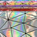 Tissu similicuir PU holographique 50 x 120 cm géométrique – 6
