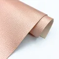 Tissu similicuir PU Litchi 20 x 30 cm imperméable – Couleur 20 Rose Gold