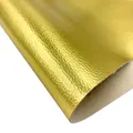 Tissu similicuir PU Litchi 20 x 30 cm imperméable – Couleur 24 Luxury gold