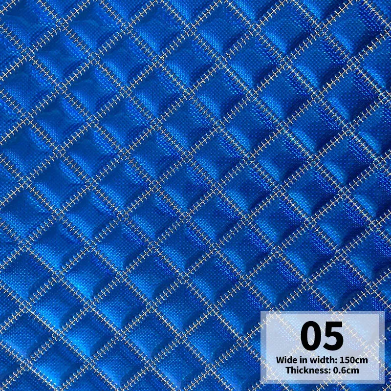 Tissu similicuir PU matelassé laser pour automobile