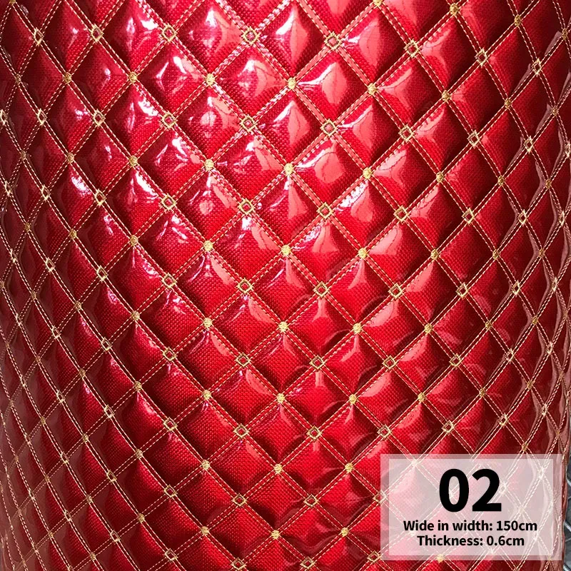 Tissu similicuir PU matelassé laser pour automobile