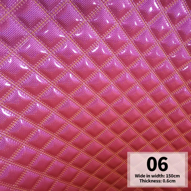 Tissu similicuir PU matelassé laser pour automobile