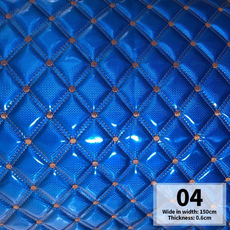 Tissu similicuir PU matelassé laser pour automobile