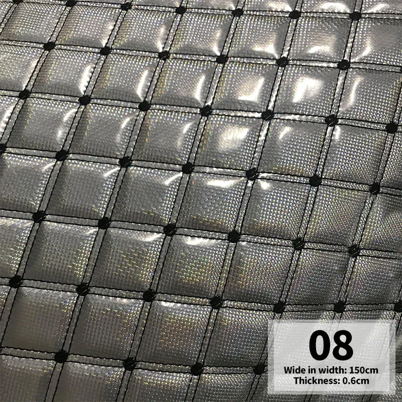 Tissu similicuir PU matelassé laser pour automobile