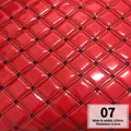 Tissu similicuir PU matelassé laser pour automobile – Couleur Or (7)