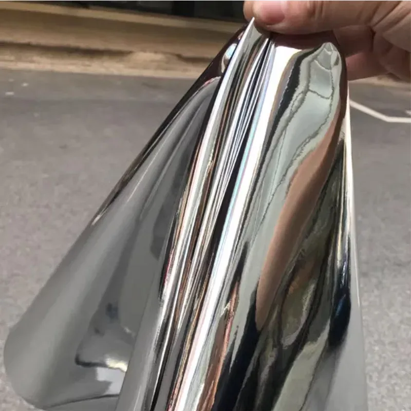 Tissu similicuir PU miroir 50 à 500 cm métallique