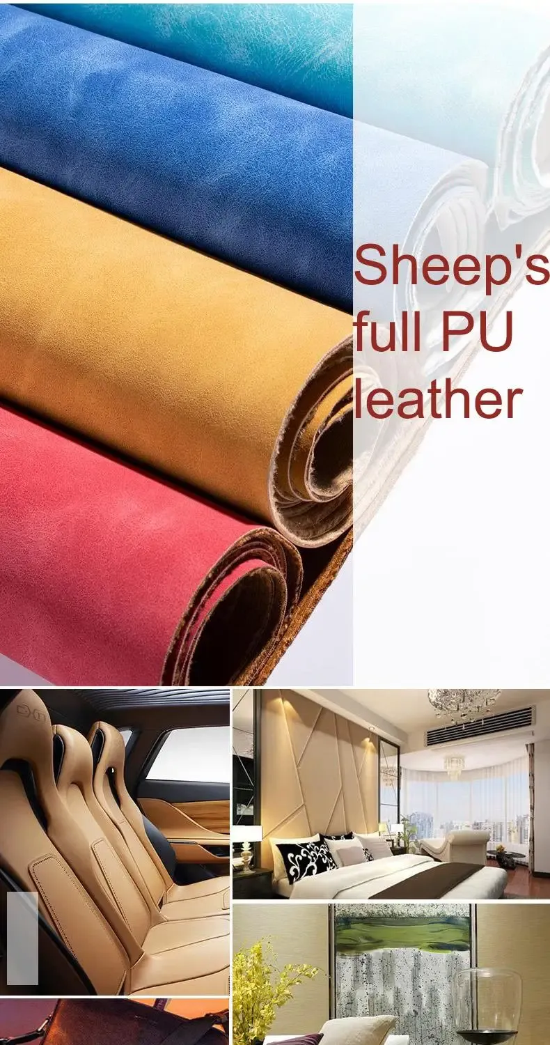 Tissu similicuir PU mouton 50 x 138 cm pour couture