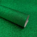 Tissu similicuir PU paillettes 20 x 135 cm brillant – Couleur Spring Green